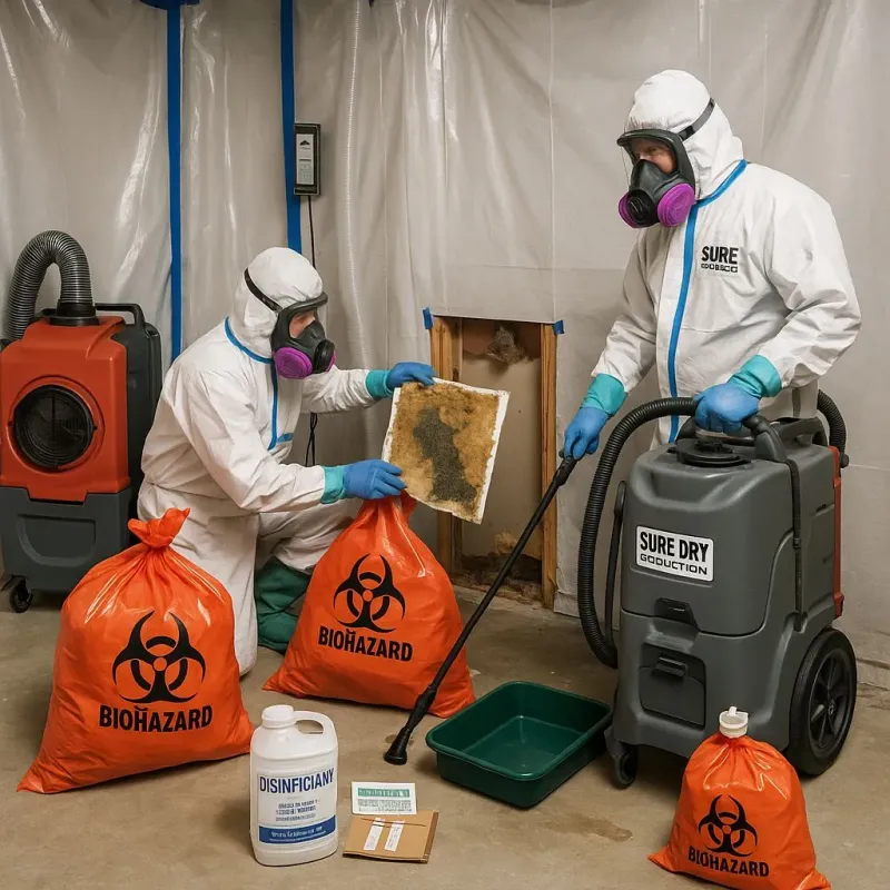 Contaminated Water Handling Protocols process in Prien, LA